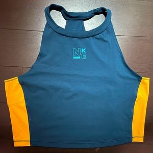 Nike Dri-Fit halter tank XL green/yellow